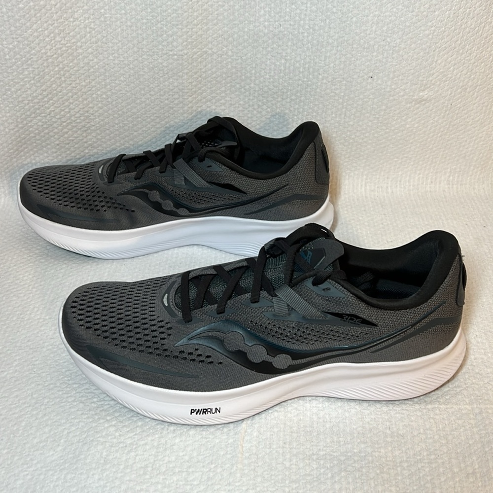Saucony Men’s RIDE 15 running shoe - charcoal - Picture 5 of 10